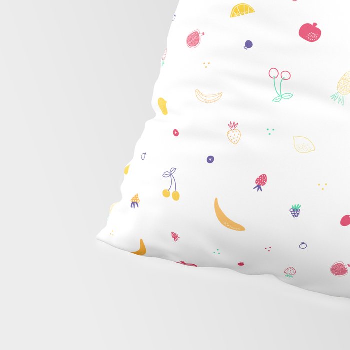 Ditsy Fruity Doodles Pillow Sham Gallery Image 4