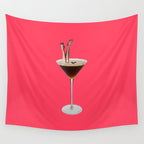 espresso martini Wall Tapestry Gallery Image 4