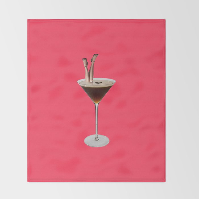 espresso martini Throw Blanket Gallery Image 2