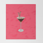 espresso martini Throw Blanket Gallery Image 2
