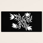 Tulip Tremble In Black  Desk Mat Gallery Image 3