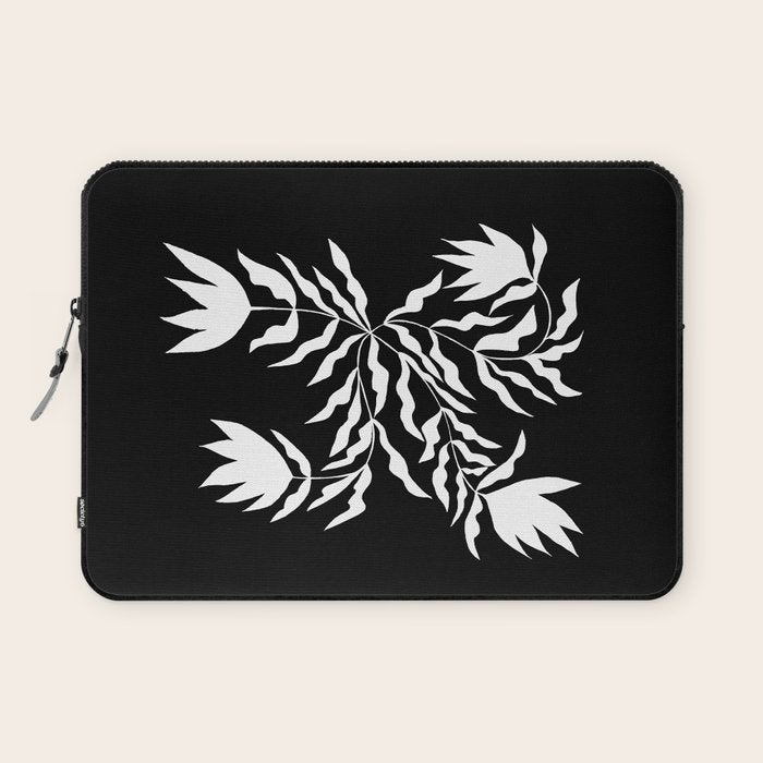 Tulip Tremble In Black  Laptop Sleeve Gallery Image 1