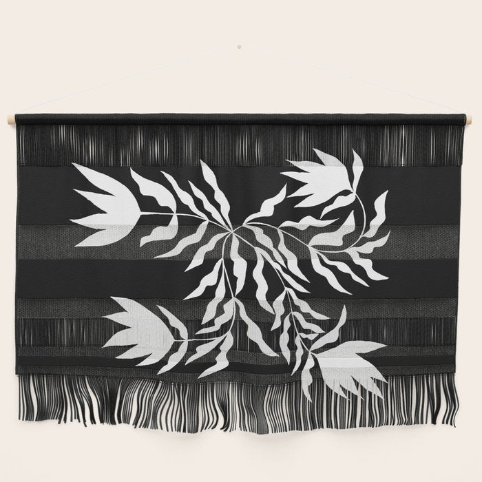Tulip Tremble In Black  Wall Hanging Gallery Image 1