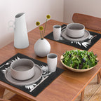 Tulip Tremble In Black  Placemat Gallery Image 2