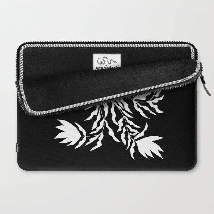 Tulip Tremble In Black  Laptop Sleeve Gallery Image 2
