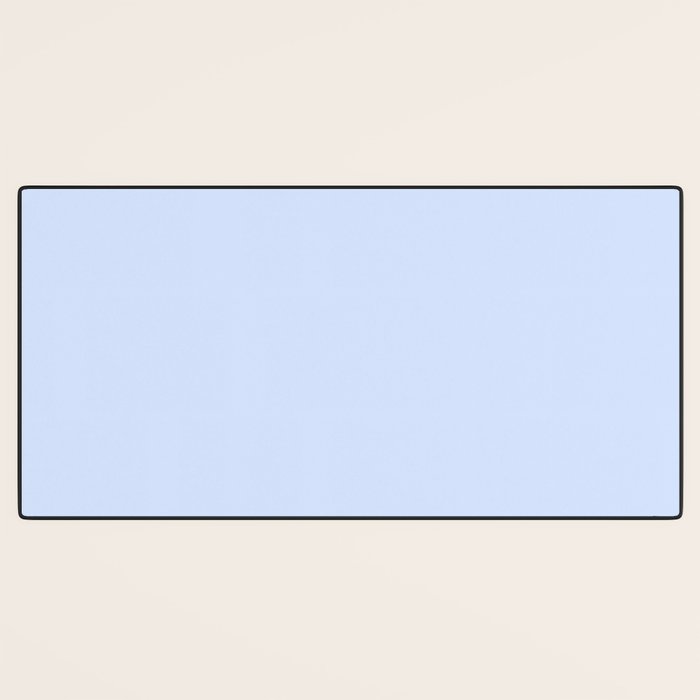 NOW BABY BLUE Pastel Solid Color Shabby Chic Abstract  Desk Mat Gallery Image 3