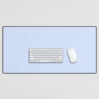 NOW BABY BLUE Pastel Solid Color Shabby Chic Abstract  Desk Mat Gallery Image 1