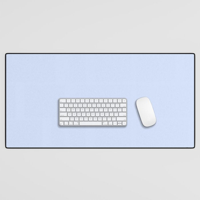 NOW BABY BLUE Pastel Solid Color Shabby Chic Abstract  Desk Mat Gallery Image 1