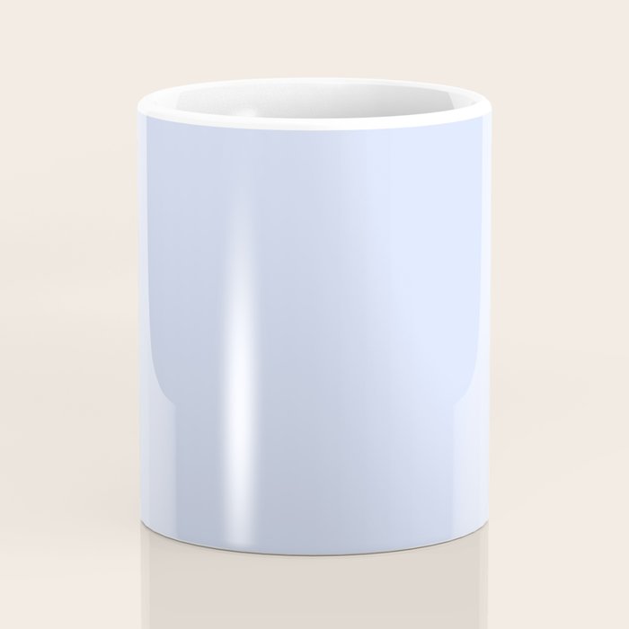 NOW BABY BLUE Pastel Solid Color Shabby Chic Abstract  Coffee Mug Gallery Image 4