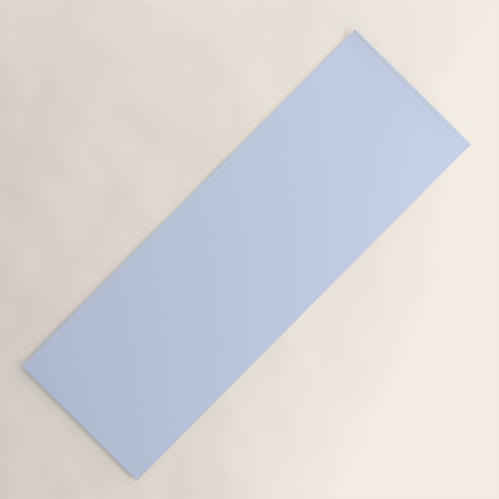 NOW BABY BLUE Pastel Solid Color Shabby Chic Abstract  Yoga Mat Gallery Image 1
