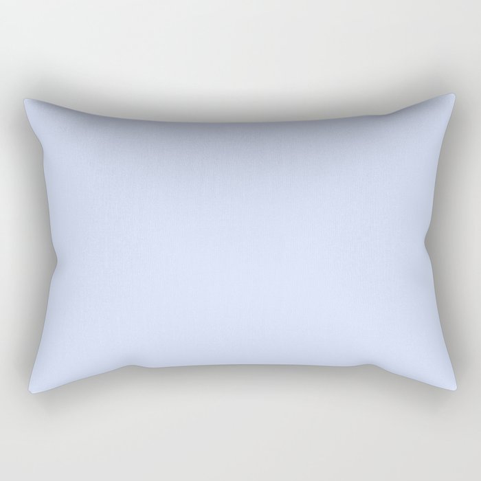 NOW BABY BLUE Pastel Solid Color Shabby Chic Abstract  Rectangular Pillow Gallery Image 2