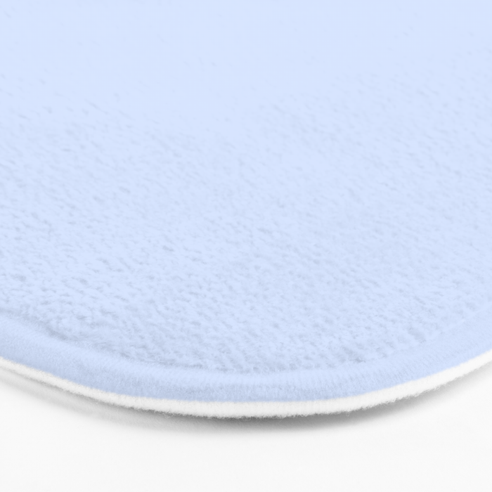 NOW BABY BLUE Pastel Solid Color Shabby Chic Abstract  Bath Mat Gallery Image 3