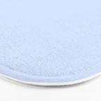 NOW BABY BLUE Pastel Solid Color Shabby Chic Abstract  Bath Mat Gallery Image 3
