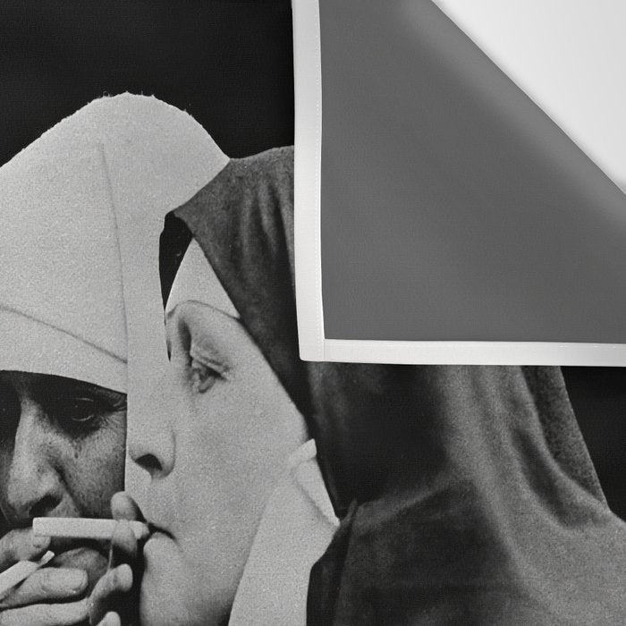 Smoking Nuns Vintage Photo -Smoking Nuns Wall Tapestry Gallery Image 3