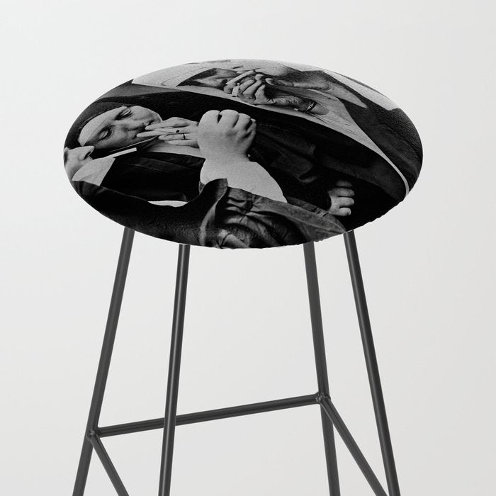 Smoking Nuns Vintage Photo -Smoking Nuns Stool Gallery Image 2