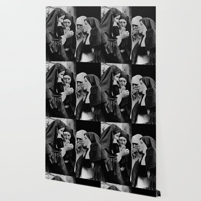 Smoking Nuns Vintage Photo -Smoking Nuns Wallpaper Gallery Image 2