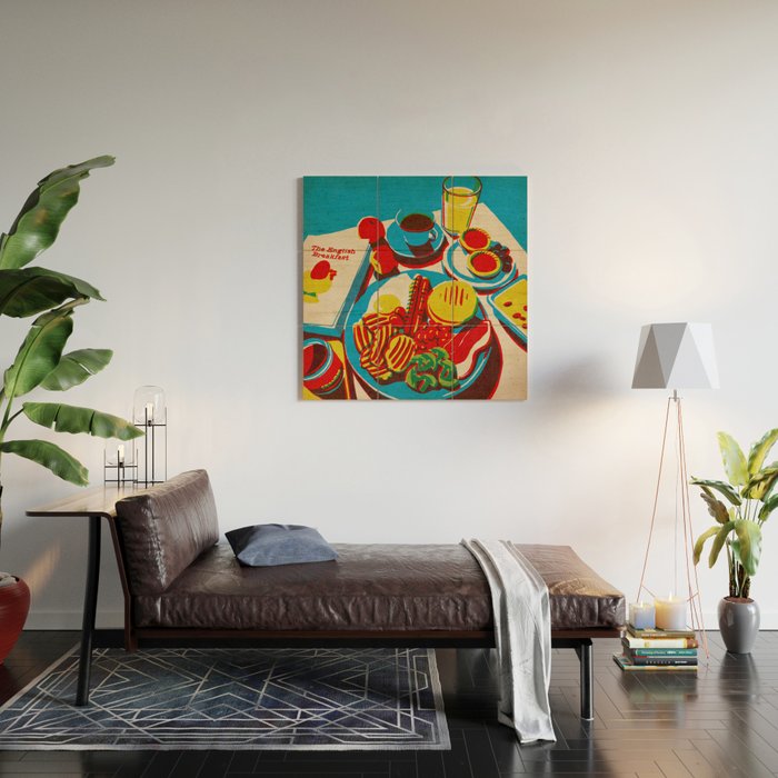 English Breakfast B Wood Wall Art Gallery Image 2