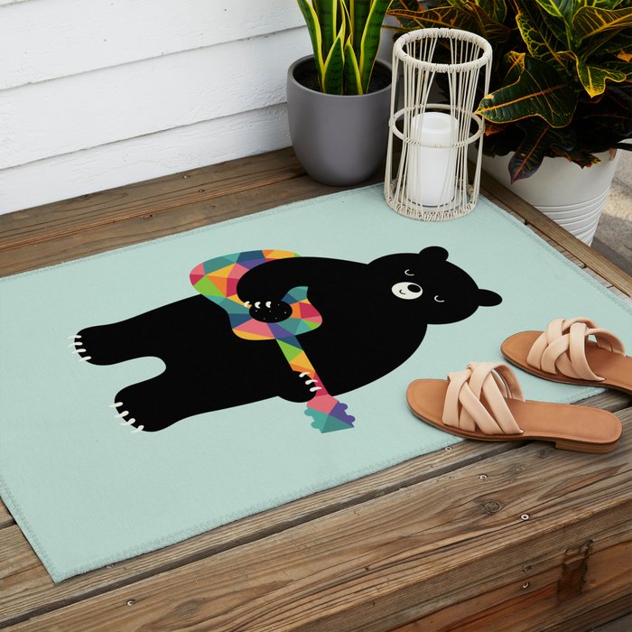 Happy Song Outdoor Rug Gallery Image 2