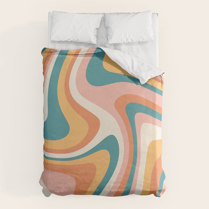 Abstract Wavy Stripes LXIII Duvet Cover Gallery Image 6