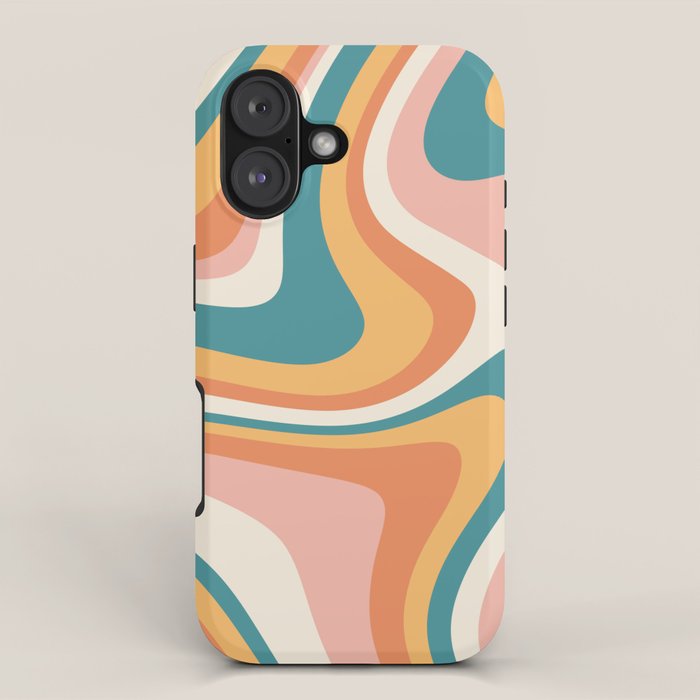 Abstract Wavy Stripes LXIII iPhone Case Gallery Image 1