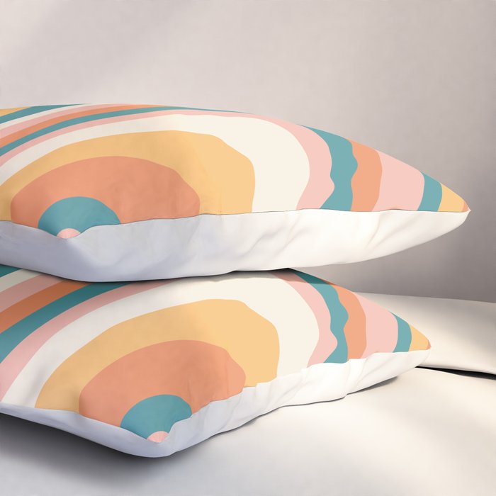 Abstract Wavy Stripes LXIII Pillow Sham Gallery Image 3