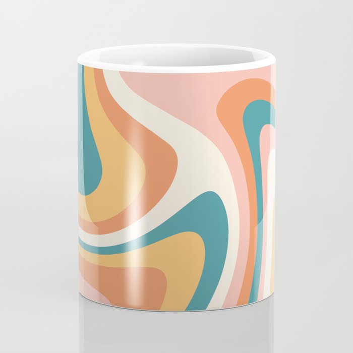 Abstract Wavy Stripes LXIII Coffee Mug Gallery Image 4