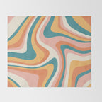 Abstract Wavy Stripes LXIII Throw Blanket Gallery Image 2