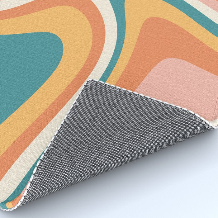 Abstract Wavy Stripes LXIII Rug Gallery Image 4