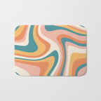 Abstract Wavy Stripes LXIII Bath Mat Gallery Image 1