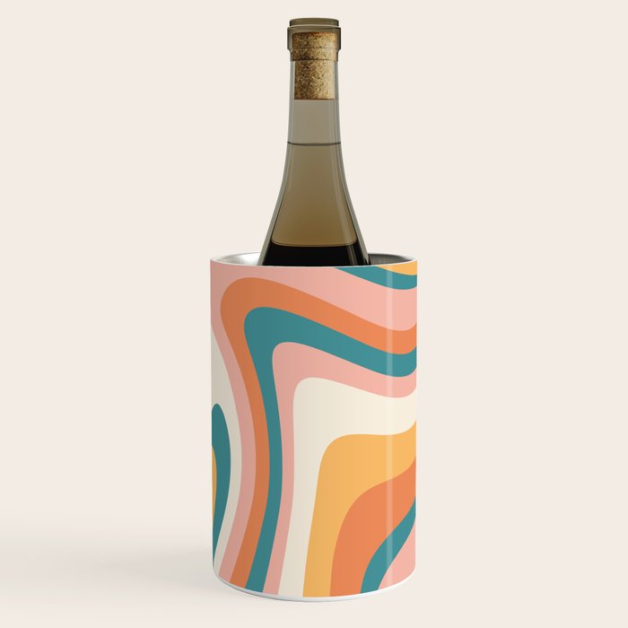 Abstract Wavy Stripes LXIII Wine Chiller Gallery Image 3