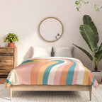 Abstract Wavy Stripes LXIII Comforter Gallery Image 3