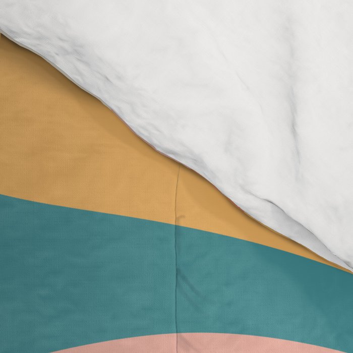 Abstract Wavy Stripes LXIII Comforter Gallery Image 4