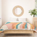 Abstract Wavy Stripes LXIII Duvet Cover Gallery Image 3