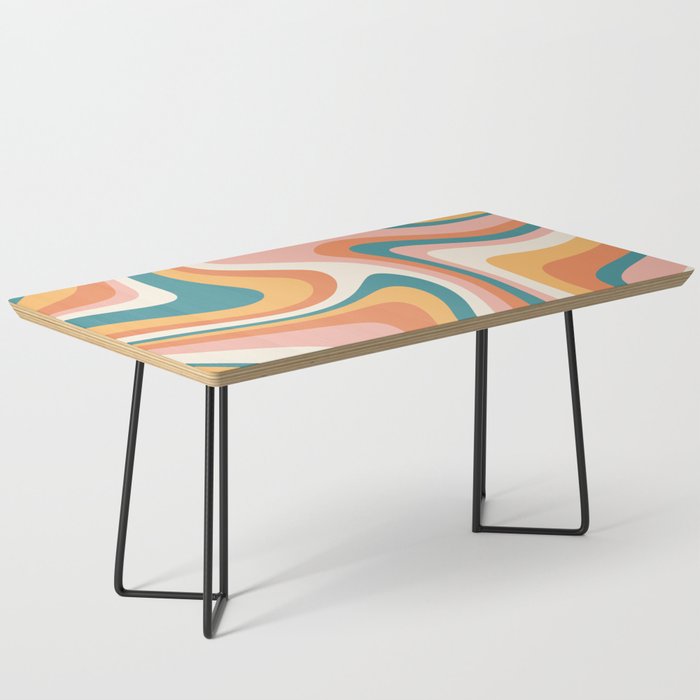 Abstract Wavy Stripes LXIII Coffee Table Gallery Image 1