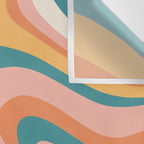 Abstract Wavy Stripes LXIII Wall Tapestry Gallery Image 3