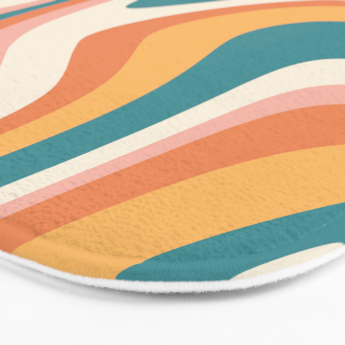 Abstract Wavy Stripes LXIII Bath Mat Gallery Image 3