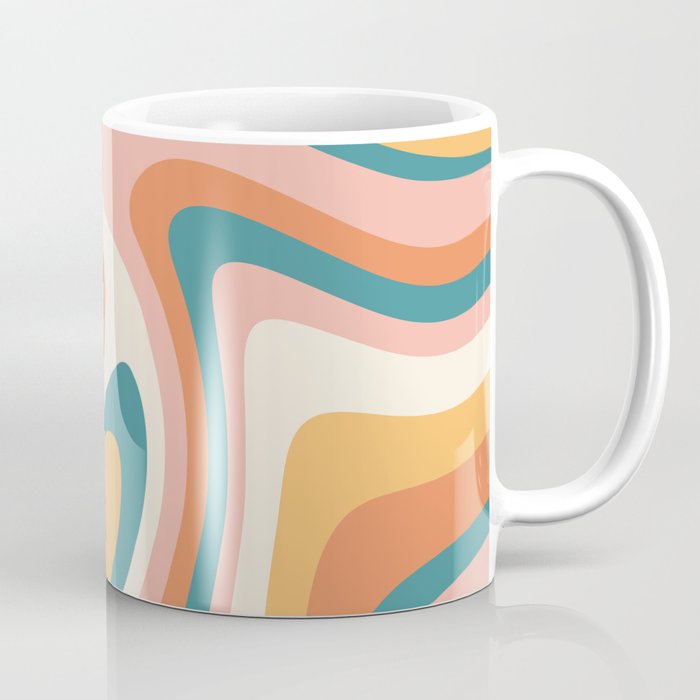 Abstract Wavy Stripes LXIII Coffee Mug Gallery Image 1
