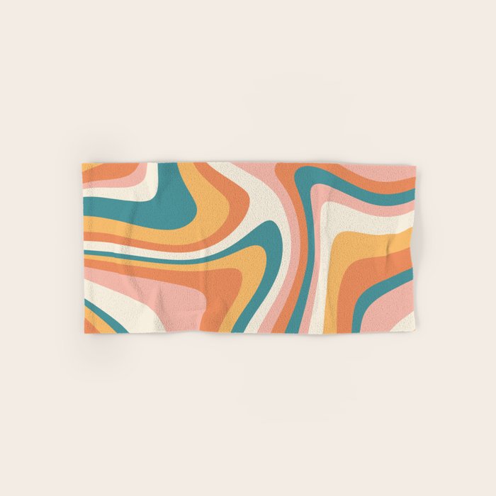 Abstract Wavy Stripes LXIII Bath Towel Gallery Image 1