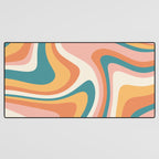 Abstract Wavy Stripes LXIII Desk Mat Gallery Image 3