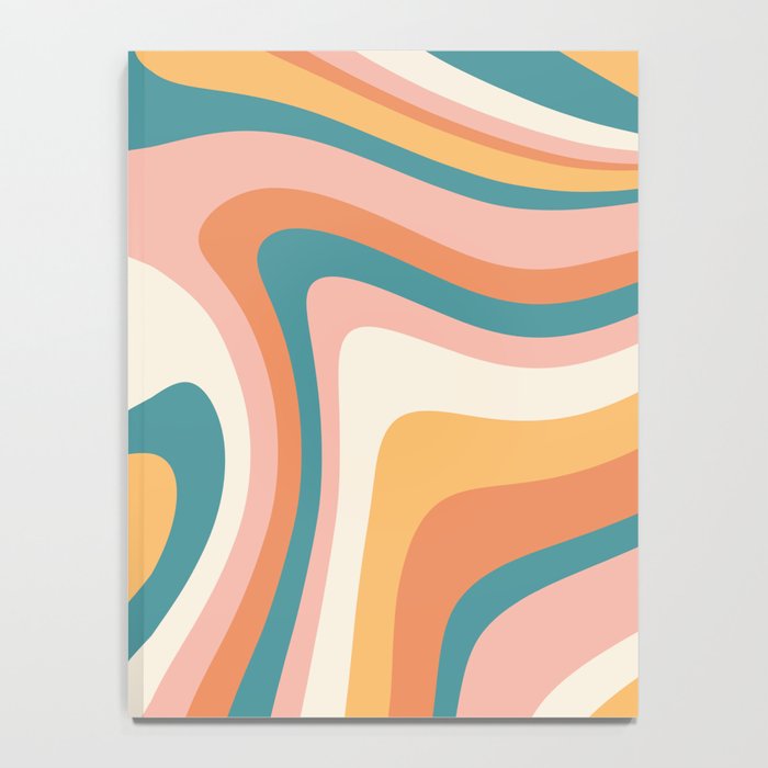 Abstract Wavy Stripes LXIII Notebook Gallery Image 4