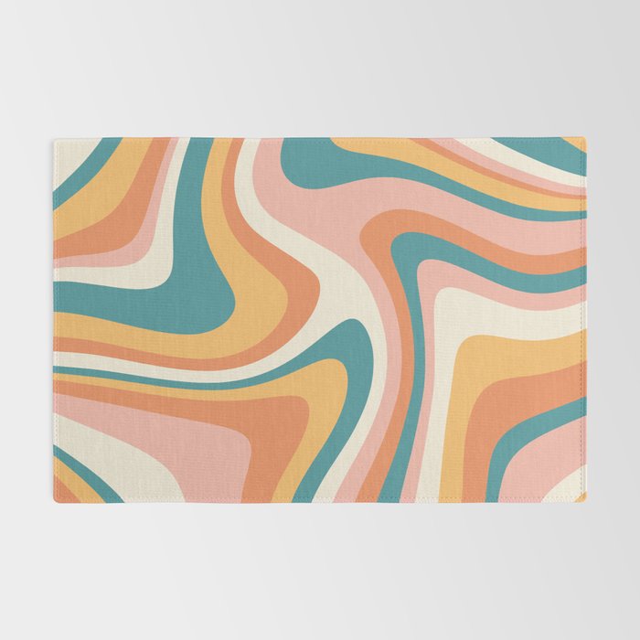 Abstract Wavy Stripes LXIII Rug Gallery Image 2