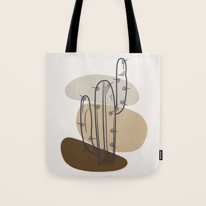 Abstract Cactus Tote Bag Gallery Image 1