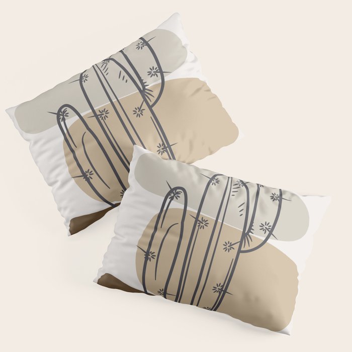 Abstract Cactus Pillow Sham Gallery Image 3