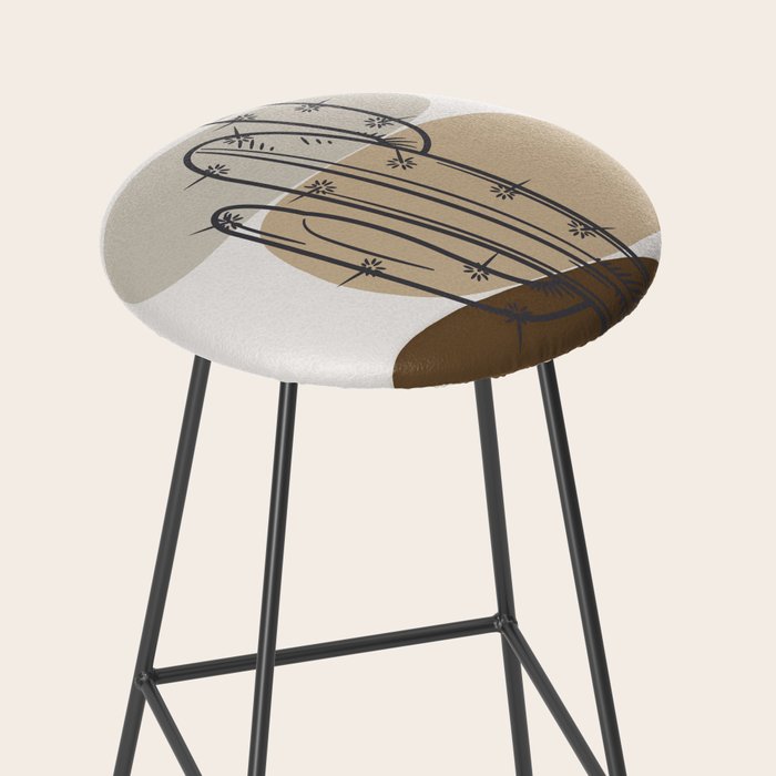 Abstract Cactus Stool Gallery Image 2