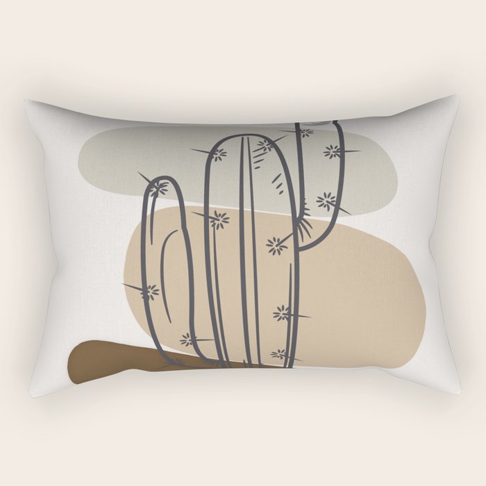 Abstract Cactus Rectangular Pillow Gallery Image 1