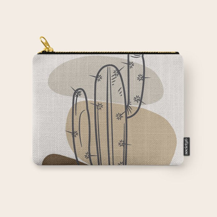 Abstract Cactus Carry All Pouch Gallery Image 1