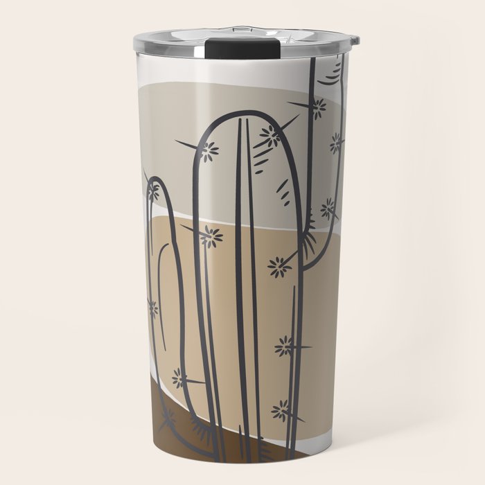 Abstract Cactus Travel Mug Gallery Image 1