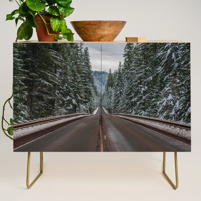 Winter Road Trip - Pacific Northwest Nature Photography Credenza Gallery Image 1
