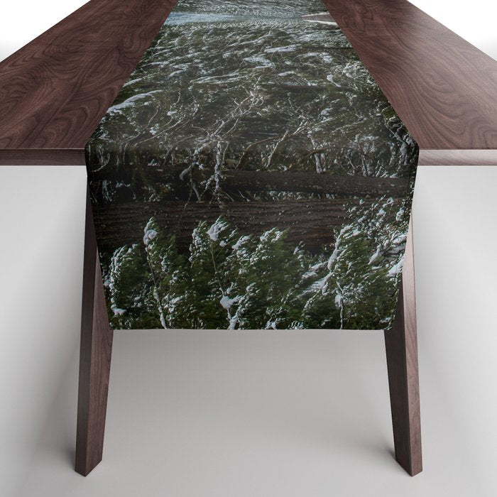 Winter Road Trip - Pacific Northwest Nature Photography Table Runner Gallery Image 1