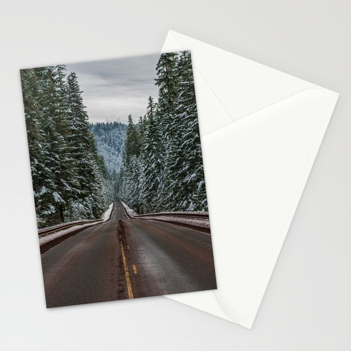 Winter Road Trip - Pacific Northwest Nature Photography Stationery Card Gallery Image 2